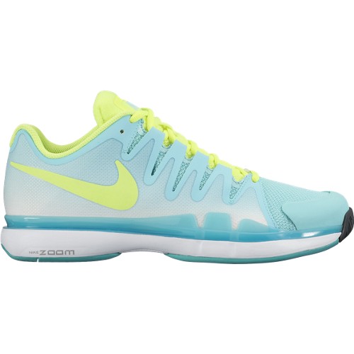 Dámská tenisová obuv Nike Zoom Vapor 9.5 Tour light aqua/voltUK 8 / EUR 42.5 / 27.5 cm