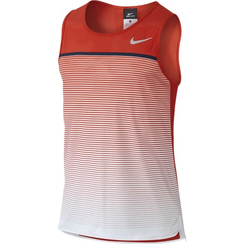 Pánské tenisové tričko Nike Challenger Premier červená/bíláM