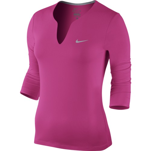 Dámské tenisové tričko Nike Pure LS pinkS
