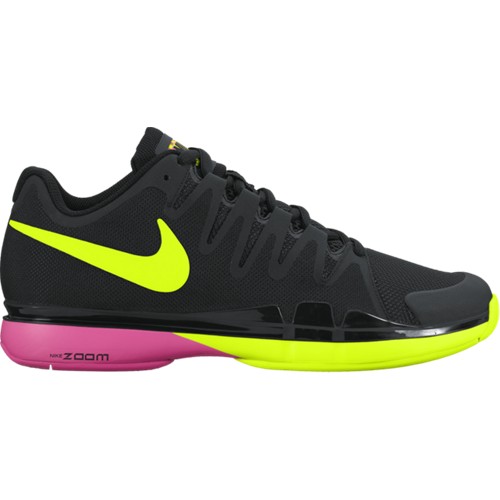 Pánská tenisová obuv Nike Zoom Vapor 9.5 Tour BLACK/VOLT-PINK BLAST UK 9 / EUR 44 / 28 cm