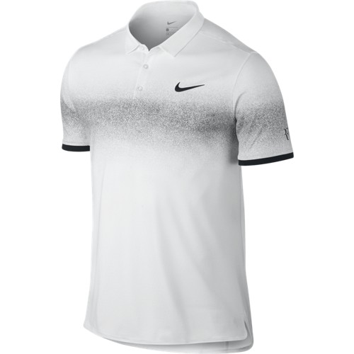 Pánské tenisové tričko Nike RF Advantage Polo WHITE/BLACK 2XL
