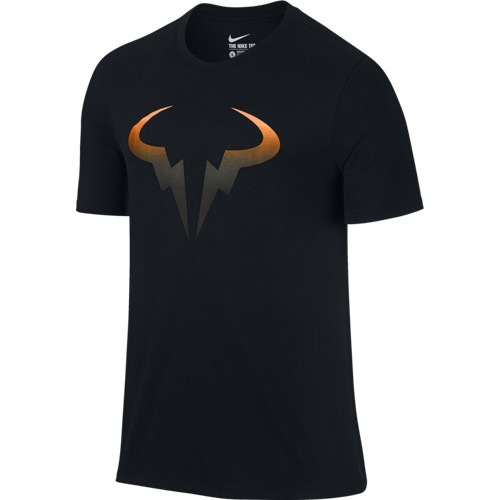 Pánské tenisové tričko Nike Rafa Pop BLACK/OrangeL